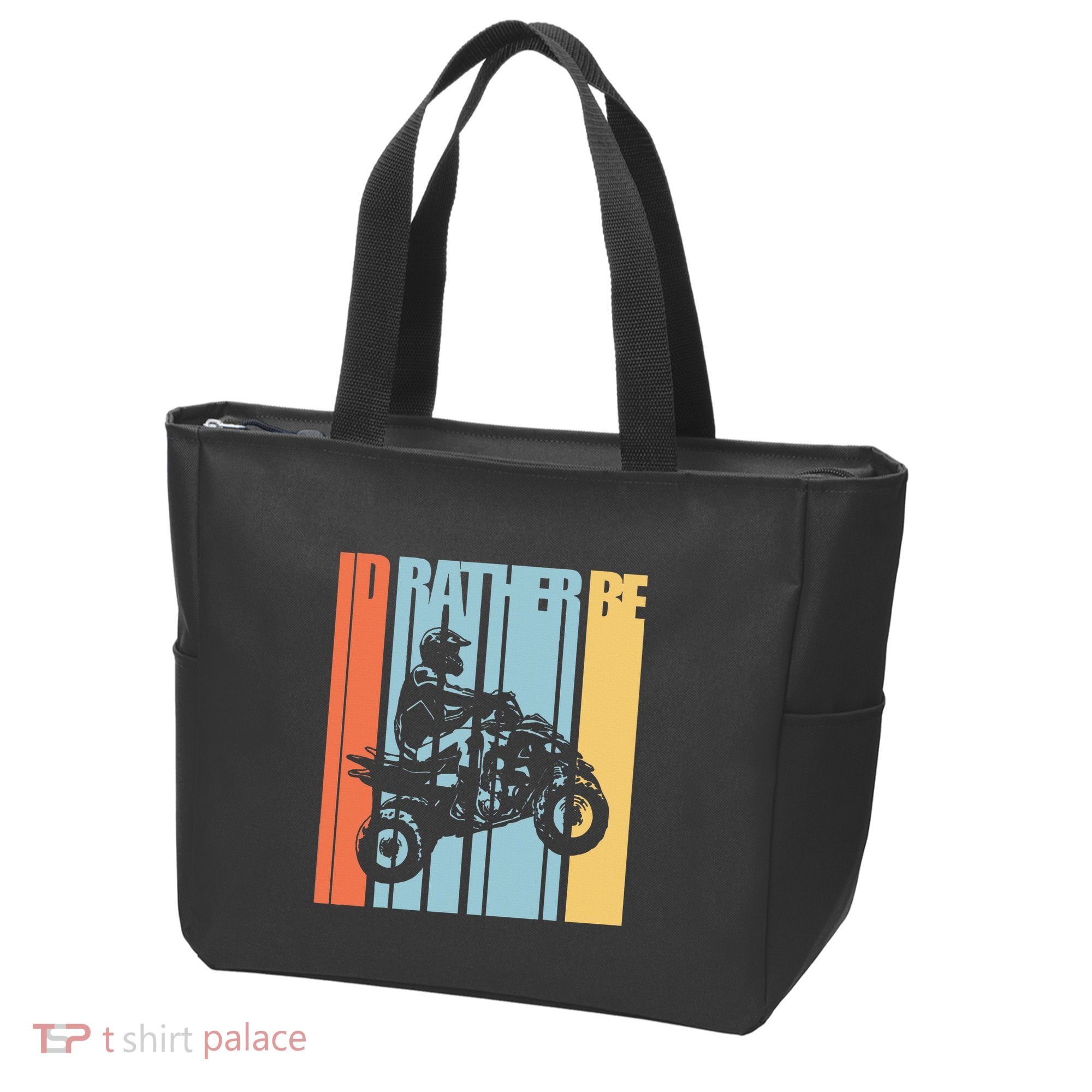 Id Rather Be Riding Quad Bikes Atv Brap Tote Bag