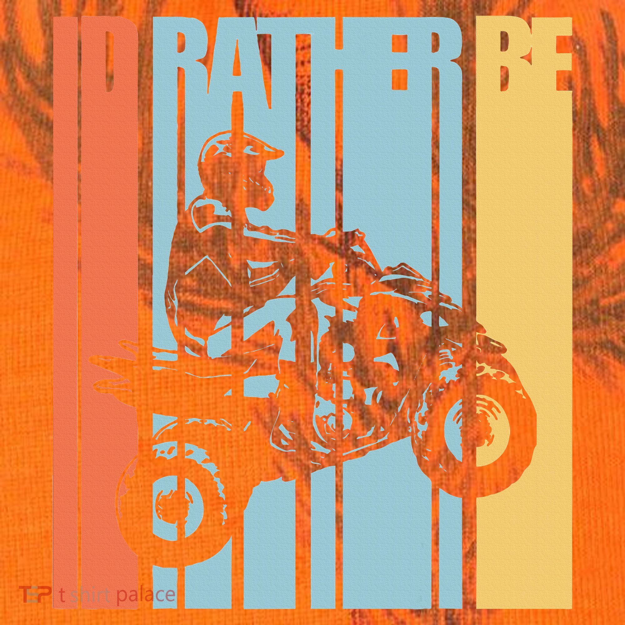 Id Rather Be Riding Quad Bikes Atv Brap Kati Licensed 12" Camo Cuffed Beanie