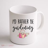Id Rather Be Gardening Funny Gardener Coffee Mug thumb 1