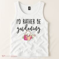 Id Rather Be Gardening Funny Gardener Tank Top thumb 2