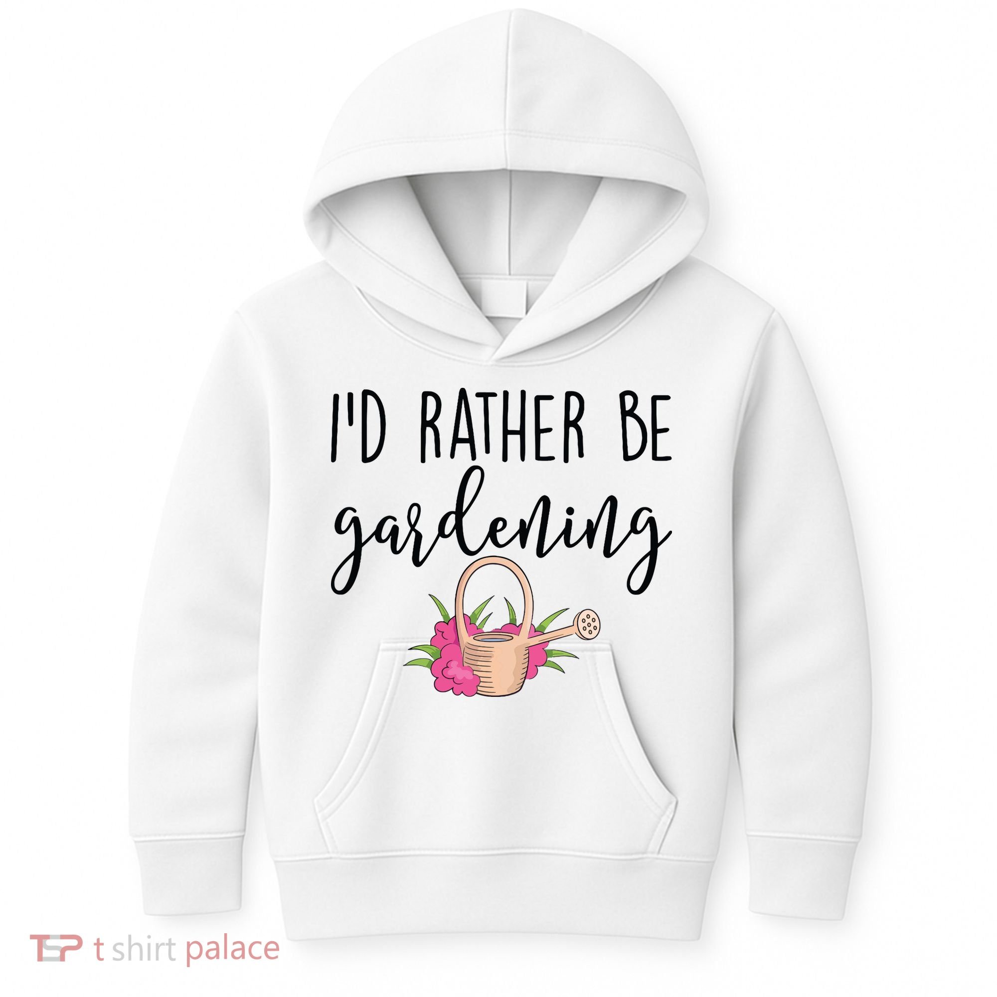 Id Rather Be Gardening Funny Gardener Kids Hoodie