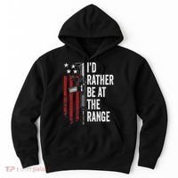 ID Rather Be At The Gun Range Usa Flag Funny Guns Owner Hoodie thumb 0