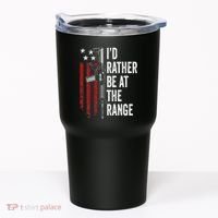 ID Rather Be At The Gun Range Usa Flag Funny Guns Owner Tumbler thumb 0