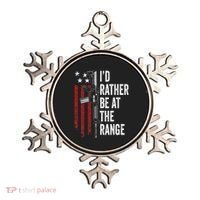 ID Rather Be At The Gun Range Usa Flag Funny Guns Owner Ornament thumb 0