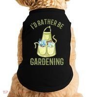 Id Rather Be Gardening Plant Lover Doggie Tank thumb 0