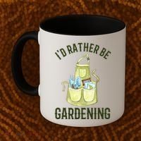 Id Rather Be Gardening Plant Lover Coffee Mug thumb 2