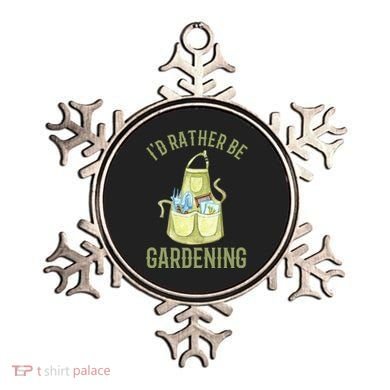 Id Rather Be Gardening Plant Lover Ornament