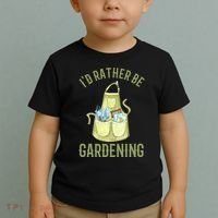 Id Rather Be Gardening Plant Lover Toddler T-Shirt thumb 2