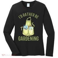 Id Rather Be Gardening Plant Lover Women's Long Sleeve Shirt thumb 0