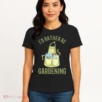 Id Rather Be Gardening Plant Lover Women's T-Shirt thumb 4