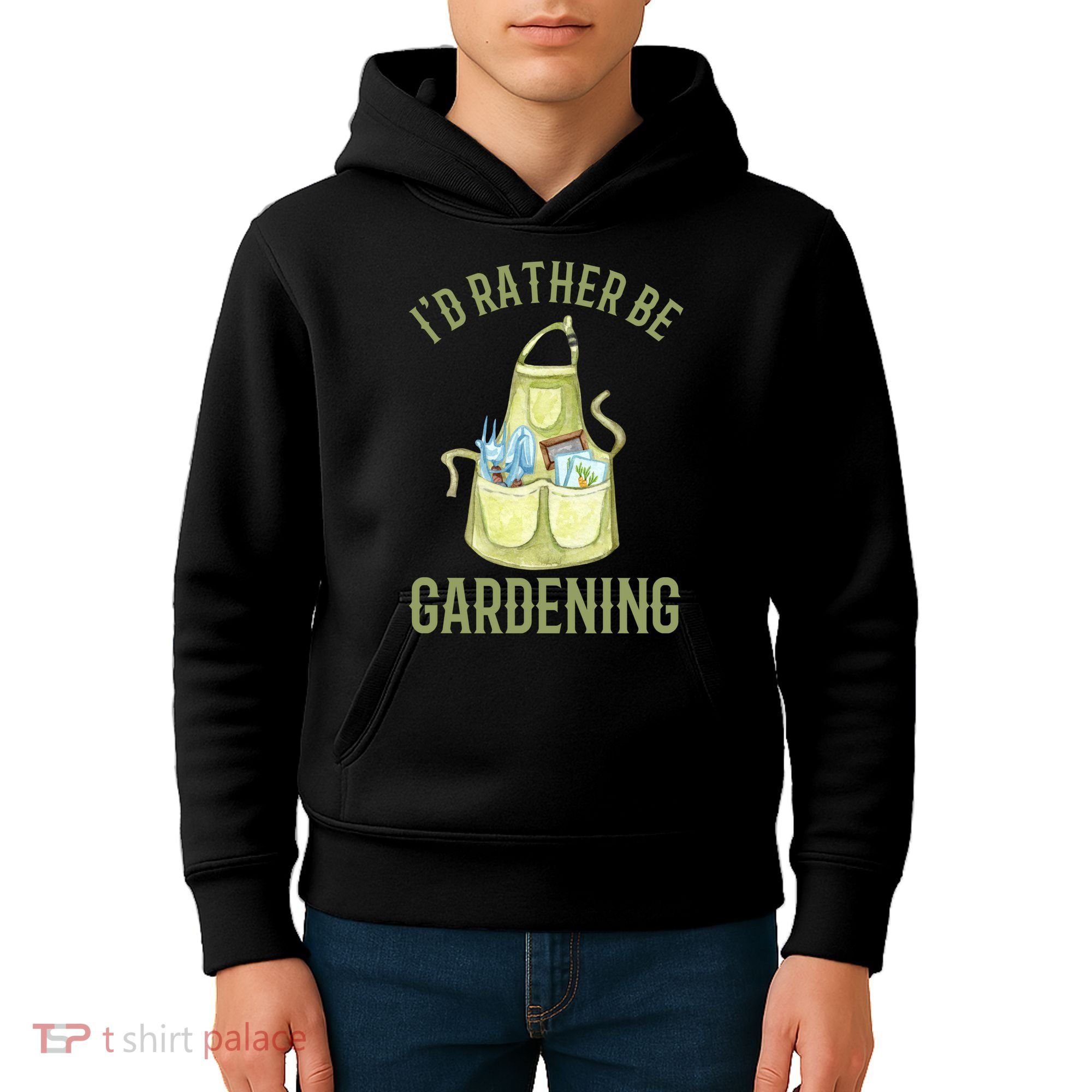 Id Rather Be Gardening Plant Lover Kids Hoodie