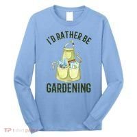 Id Rather Be Gardening Plant Lover Long Sleeve Shirt thumb 0