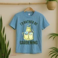 Id Rather Be Gardening Plant Lover T-Shirt thumb 2