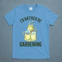 Id Rather Be Gardening Plant Lover T-Shirt thumb 4