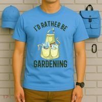 Id Rather Be Gardening Plant Lover T-Shirt thumb 5