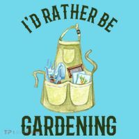 Id Rather Be Gardening Plant Lover Button thumb 1