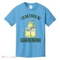 Id Rather Be Gardening Plant Lover Kids T-Shirt thumb 0