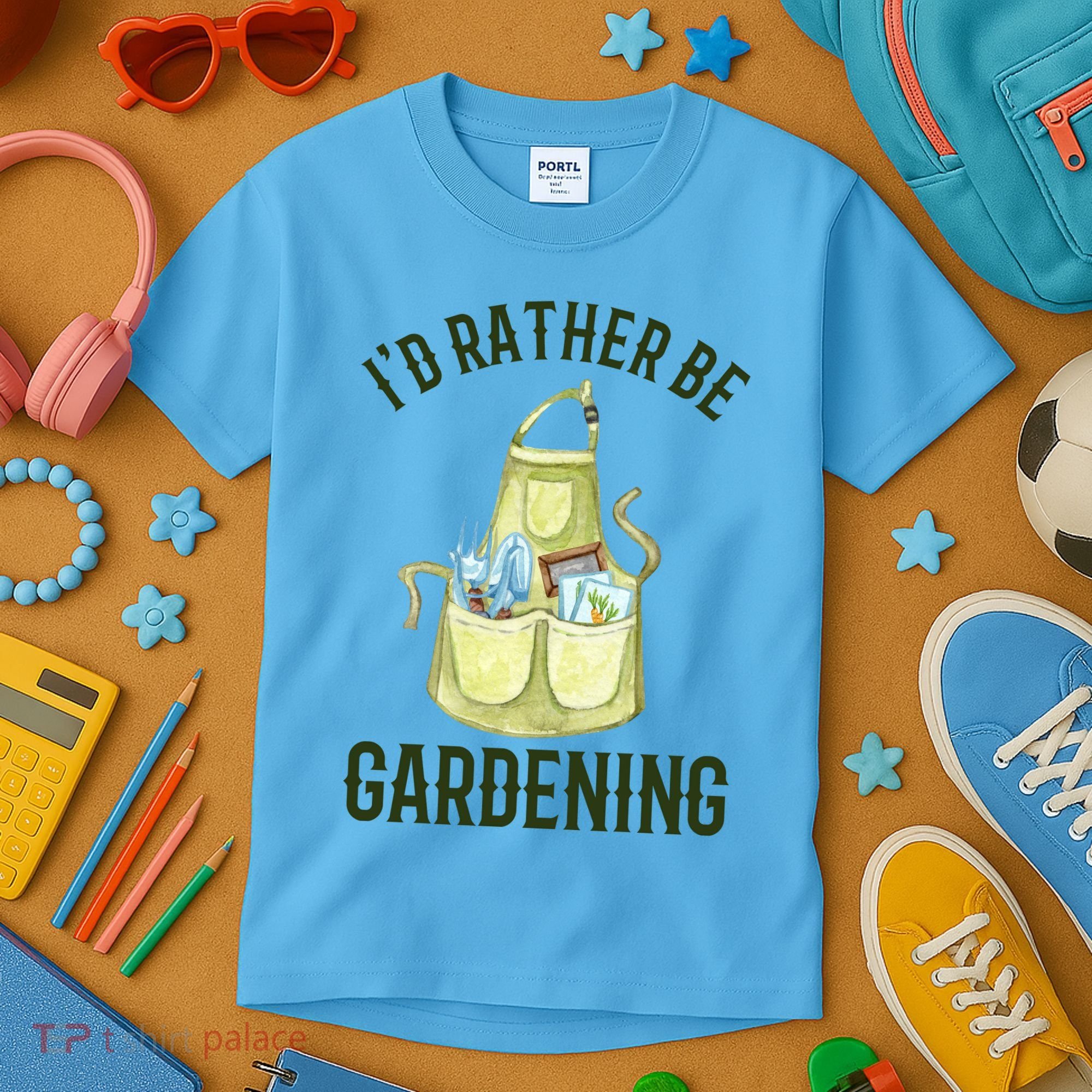 Id Rather Be Gardening Plant Lover Kids T-Shirt