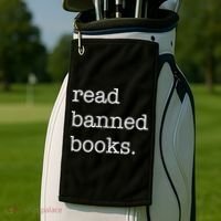 I Read Banned Books I'm With The Banned Books Lovers Golf Towel thumb 2