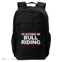 ID Rather Be Bull Riding Rodeo Backpack thumb 0