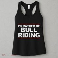 ID Rather Be Bull Riding Rodeo Women's Tank Top thumb 3