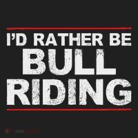 ID Rather Be Bull Riding Rodeo Hat thumb 2