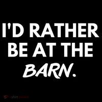 I'd Rather Be At The Barn Funny Horse Lover Women's Hoodie thumb 2