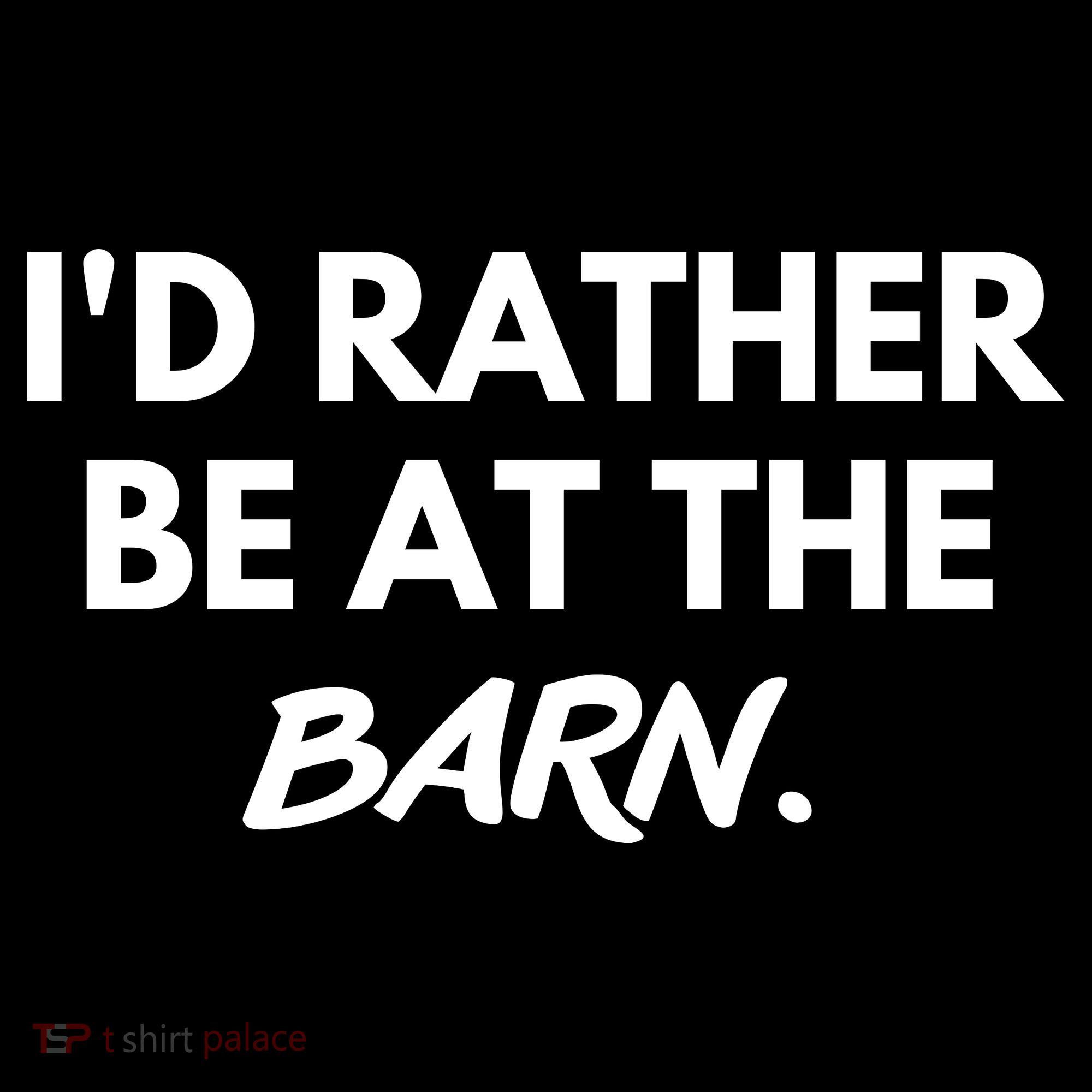 I'd Rather Be At The Barn Funny Horse Lover Women's Hoodie