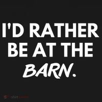 I'd Rather Be At The Barn Funny Horse Lover Mousepad thumb 1