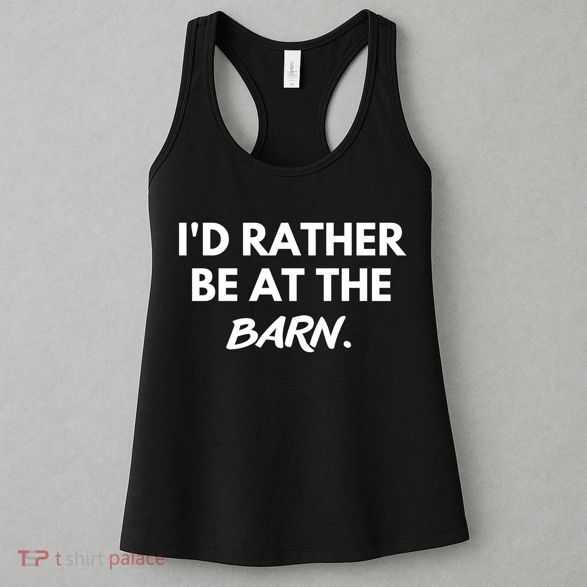 I'd Rather Be At The Barn Funny Horse Lover Women's Tank Top