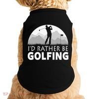 I'd Rather Be Golfing Funny Xmas Funny Golf Gift For Golfers Doggie Tank thumb 0