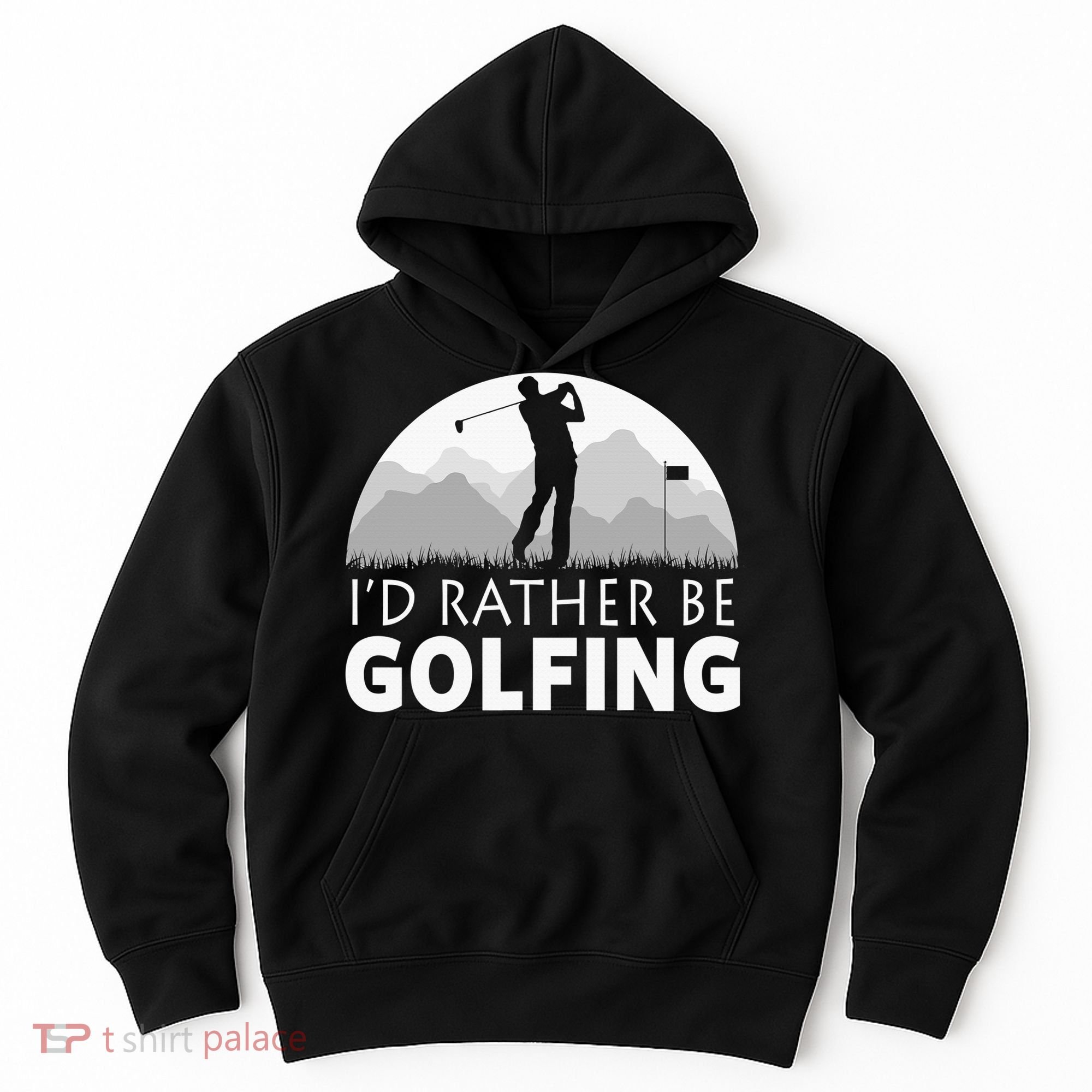 I'd Rather Be Golfing Funny Xmas Funny Golf Gift For Golfers Hoodie