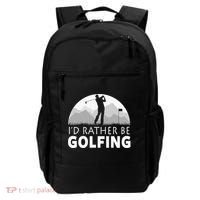 I'd Rather Be Golfing Funny Xmas Funny Golf Gift For Golfers Backpack thumb 0