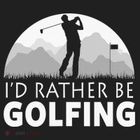 I'd Rather Be Golfing Funny Xmas Funny Golf Gift For Golfers Beanie thumb 2