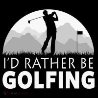 I'd Rather Be Golfing Funny Xmas Funny Golf Gift For Golfers Women's Hoodie thumb 2