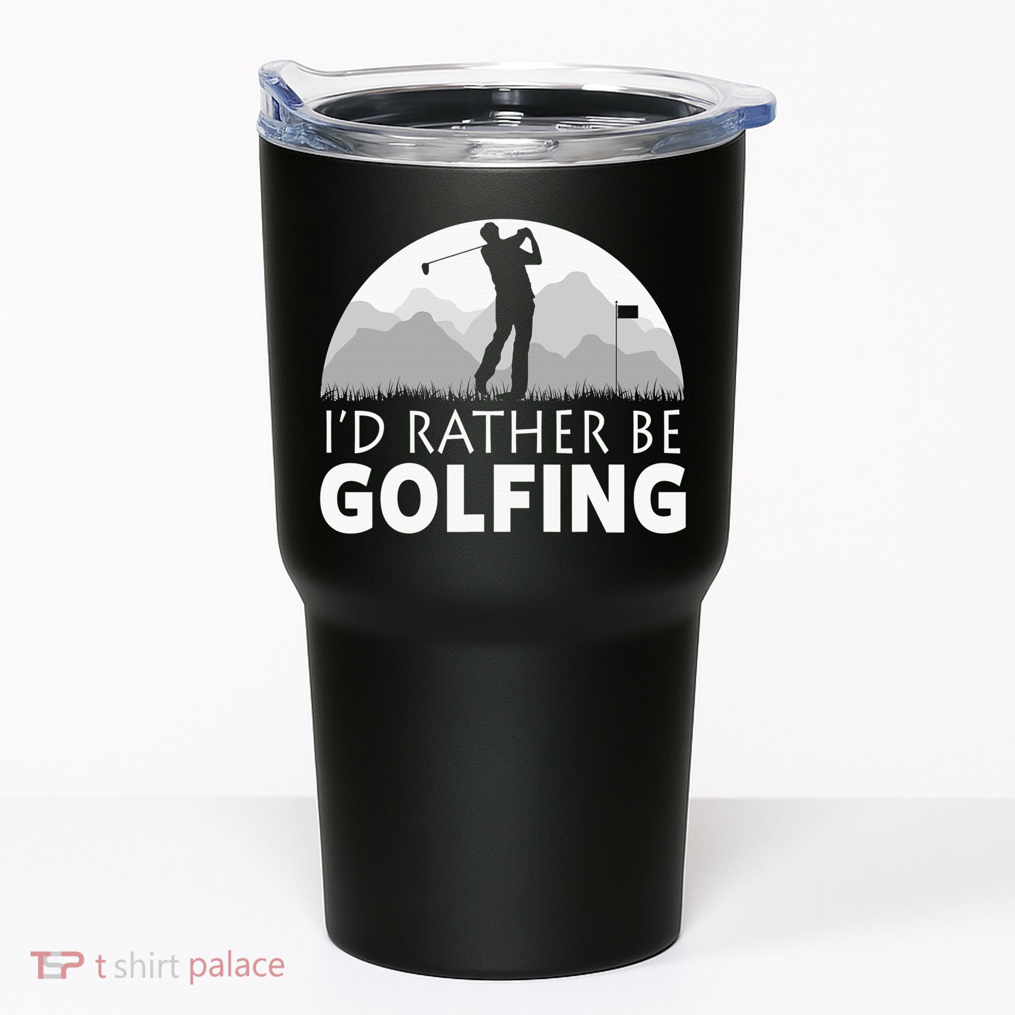 I'd Rather Be Golfing Funny Xmas Funny Golf Gift For Golfers Tumbler