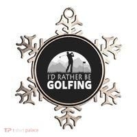 I'd Rather Be Golfing Funny Xmas Funny Golf Gift For Golfers Ornament thumb 0