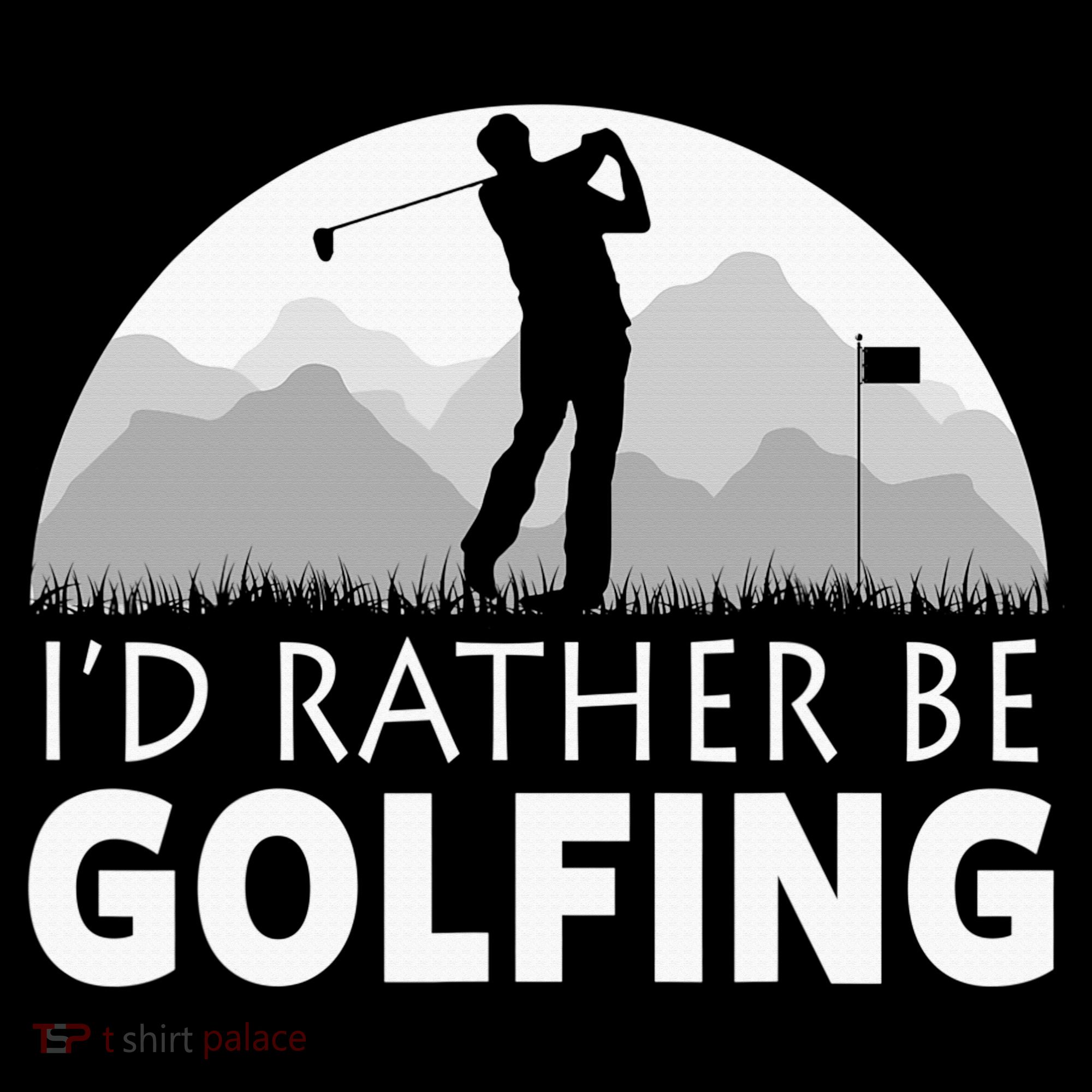 I'd Rather Be Golfing Funny Xmas Funny Golf Gift For Golfers Women's Tank Top