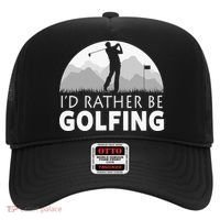I'd Rather Be Golfing Funny Xmas Funny Golf Gift For Golfers Hat thumb 0