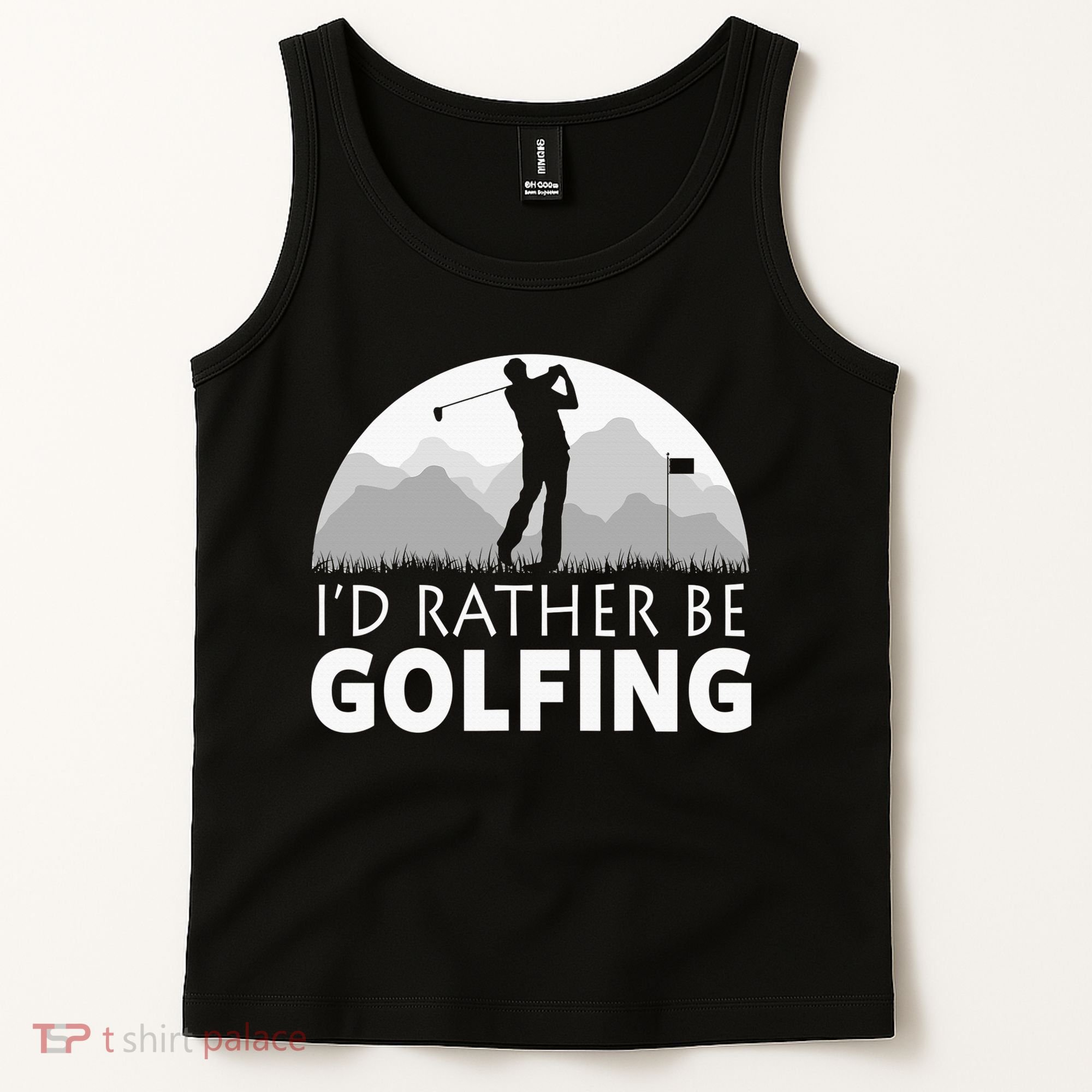 I'd Rather Be Golfing Funny Xmas Funny Golf Gift For Golfers Tank Top