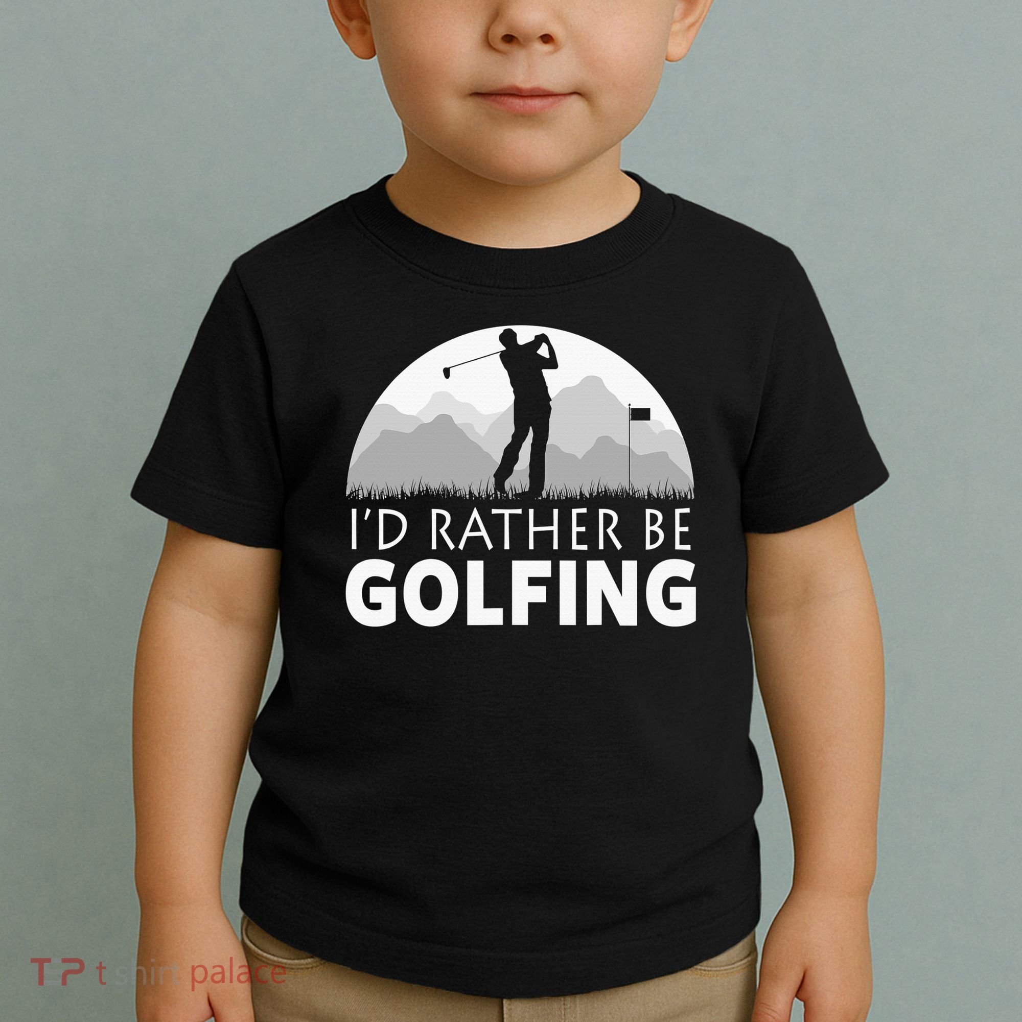 I'd Rather Be Golfing Funny Xmas Funny Golf Gift For Golfers Toddler T-Shirt