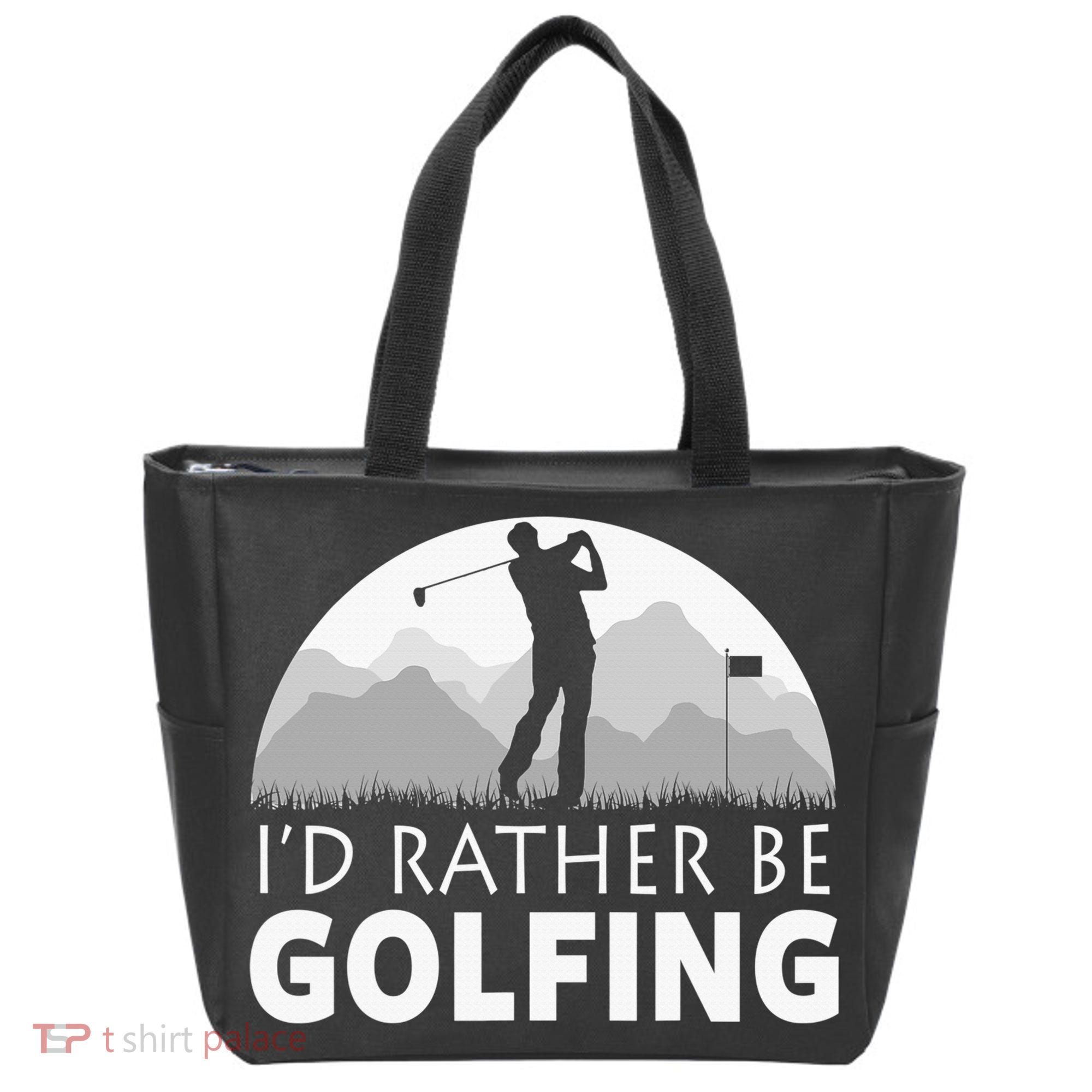 I'd Rather Be Golfing Funny Xmas Funny Golf Gift For Golfers Tote Bag