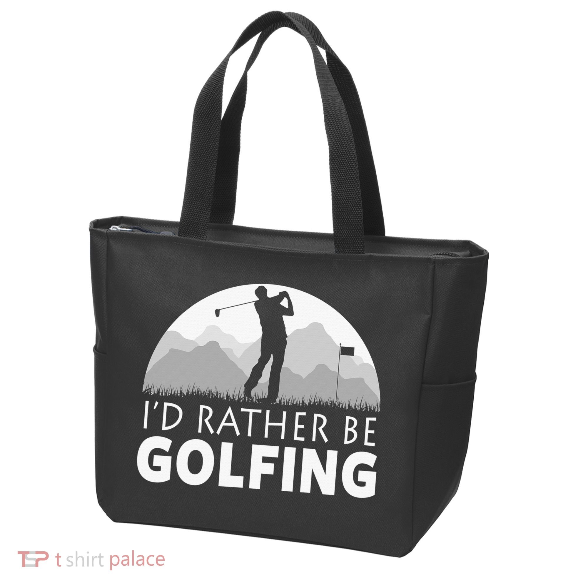 I'd Rather Be Golfing Funny Xmas Funny Golf Gift For Golfers Tote Bag