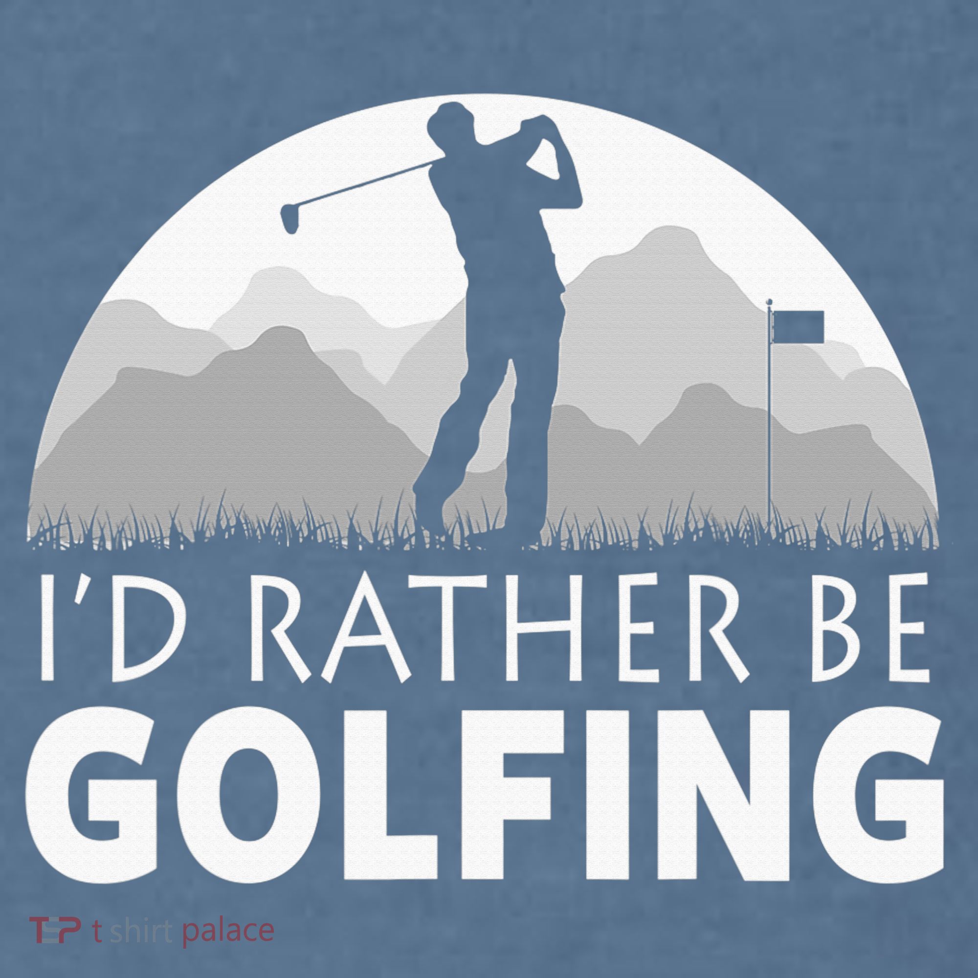 I'd Rather Be Golfing Funny Xmas Funny Golf Gift For Golfers Comfort Colors Garment-Dyed Hooded Sweatshirt