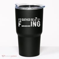 I'd Rather Be Farming Funny Farmer Joke Farmer Tractor Tee Tumbler thumb 0
