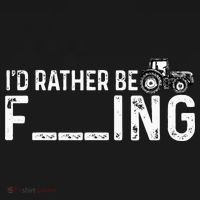 I'd Rather Be Farming Funny Farmer Joke Farmer Tractor Tee Women's Tank Top thumb 5