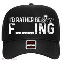 I'd Rather Be Farming Funny Farmer Joke Farmer Tractor Tee Hat thumb 0