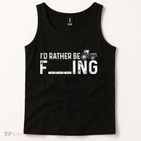 I'd Rather Be Farming Funny Farmer Joke Farmer Tractor Tee Tank Top thumb 2