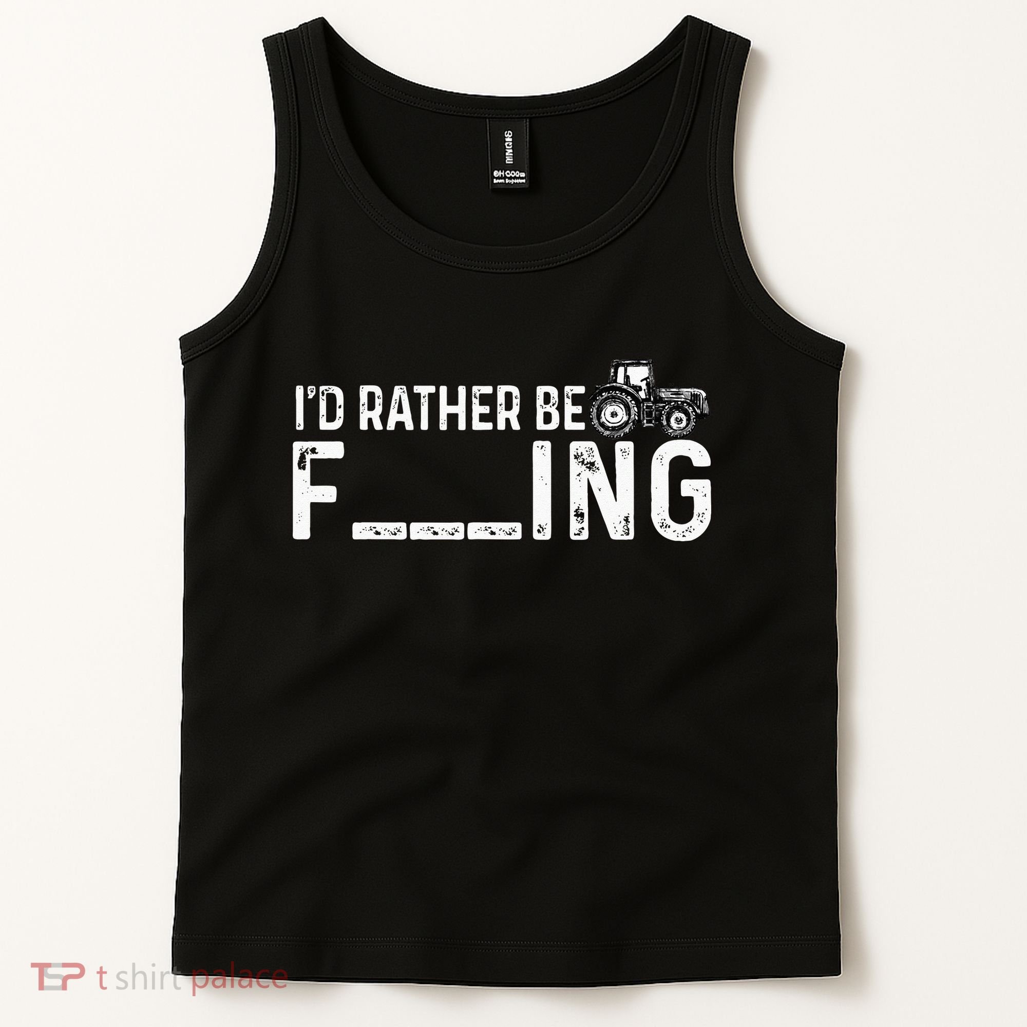 I'd Rather Be Farming Funny Farmer Joke Farmer Tractor Tee Tank Top