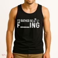 I'd Rather Be Farming Funny Farmer Joke Farmer Tractor Tee Tank Top thumb 3